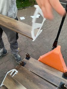 Szafka na buty Tribesigns, z 2 składanymi szufladami, półką na buty, 20 par schowków, regulowana drewniana wąska komoda na buty, 80 × 24 × 110 cm, brązowa Zdjęcie produktu od klienta nr 4
