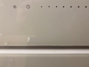KKT KOLBE Dunstabzugshaube 80 cm 782 cbm/h Umluft Abluft Kopffrei Wandhaube Weiß Glas Smart WiFi App WLAN RGBW-LED-Beleuchtung ECCO8005WM Kunden-Foto 2
