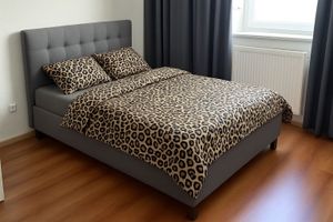 Yaheetech Polsterbett 160 x 200 cm, Doppelbett mit höhenverstellbarem Kopfteil, Bettrahmen Bettgestell mit Lattenrost, Beige Kunden-Foto 6