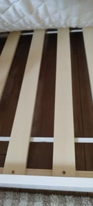 Kinderbed met valbeveiliging en lattenbodem | 90 x 200 cm | Wit | Massief grenenhout Klantenfoto 4