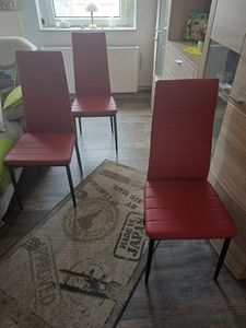 Albatros Esszimmerstühle MILANO 4er Set, Weiss - Polsterstuhl mit Kunstleder-Bezug, Modernes Stilvolles Design am Esstisch-Küchenstuhl oder Stuhl Esszimmer mit hoher Belastbarkeit bis 110kg Kunden-Foto 1