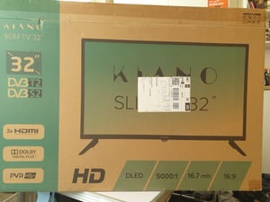 Kiano Slim TV Travel Fernseher 24" Zoll | LED HD TV - Matrix | Auto-Ladegerät | HDMI USB | Dolby Audio | Triple Tuner DVB-T2 | Schwarz Kunden-Foto 2
