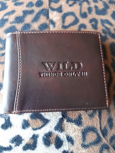 RFID echt Leder Portemonnaie Geldbörse Geldbeutel Herren Querformat Braun (5501) Kunden-Foto 4