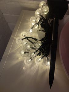 Salcar 10m 40 LED Kugel Lichterkette Solar Beleuchtung Party Weihnachtsdekoration, Bunt Kunden-Foto 1