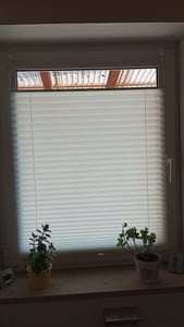 Plissee Faltrollo Jalousie Klemmfix ohne Bohren Alu Profil blickdicht Rollo anthrazit 35cm 70 - 100cm Kunden-Foto 1