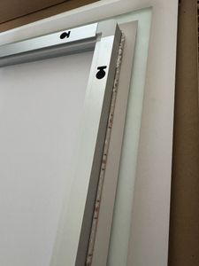 AICA LED Badspiegel 100x80cm Palmer-Serie 3 Lichtfarbe 3000K-6000K Dimmbar Wandspiegel mit Touch/Wandschalter Beschlagfrei Auto-Abschaltung IP44 Kunden-Foto 4