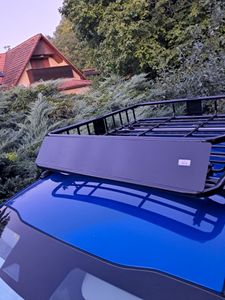 Nosný systém na střechu HOMCOM, univerzální střešní box s větrným štítem, nosič nákladu na střešní příčníky Fotografie od zákazníka č. 2