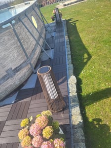 VEVOR Terrassenfliesen, 36er-Set, Balkonfliesen 30 x 30 cm, Klickfliesen, wasserdichter Kunststoff-Bodenbelag für den Außenbereich, Terrassenbodenbelag Kunden-Foto 2