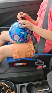 UNITED KIDS Autositzerhöhung Vito – iSize Norm R129 Autositz für Kinder von 126-150 cm, Farbe:Maxblue Kunden-Foto 1