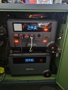 OSCAL PowerMax 6000 Tragbare Solarspeicher 3600Wh(max.7200W), LiFePO4 Powerstation für Camping Wohnmobile Notfälle, 120/240V Bidirektionale Umrichter Kunden-Foto 1