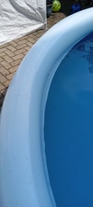 Aufstellpool-Set Ø 396 x 84 cm Rattan Kunden-Foto 3