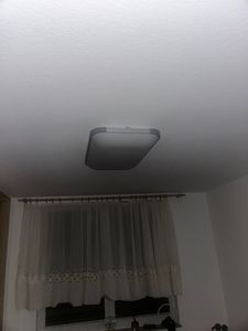 LED Deckenleuchte Schwarz 65cm, Moderne Designer Deckenlampe 76W, APP & Fernbedienung, Stufenlos Dimmbar 3000–6500K, Memory Funktion, Nachtlicht, Time Kunden-Foto 3