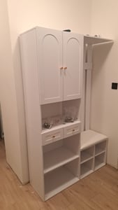 SoBuy FSR144-WN Botník se 3 chlopněmi Regál na boty Komoda na boty se 2 háčky Bílá-přírodní WHT cca: 59x116x26cm Fotografie od zákazníka č. 2