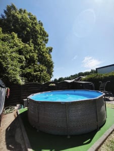 Mountfield RUNDER POOL MIT METALLRAHMEN – 3,66 x 0,91 m Korbdesign (Doppel-Rattan) Kunden-Foto 7
