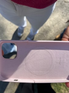 Apple MM293ZM/A, Hauthülle, Apple, iPhone 13, 15,5 cm (6.1"), Blau Kunden-Foto 4