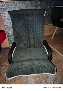 SucceBuy 360° drehbarer Verstellbares Bodensofa Schlafsofa Klappstuhl mit Armlehne Kunden-Foto 1