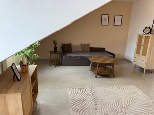 vidaXL Struttura letto ad angolo con testata in tessuto tortora 90 cm x 190 cm Foto del cliente 1