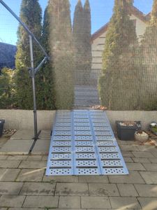 DREIBREIT by TRUTZHOLM Alu Auffahrrampe 222 cm 2-fach klappbar Tragkraft 1650 kg geriffelt massiv Kunden-Foto 1