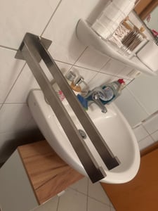 Auralum Edelstahl Handtuchhalter Handtuchstange, Wandhaken für Bad und Küche, Gebürstet Kunden-Foto 1