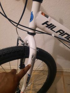 HILAND Rocket 20 Zoll Kinderfahrrad Mountainbike Kinder MTB für Jungen und Mädchen mit Shimano 6 Gang Schaltung Licht Gepäckträger, Weiß Kunden-Foto 7