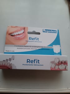 Tandcement voor kronen en bruggen, 3 capsules Klantenfoto 2