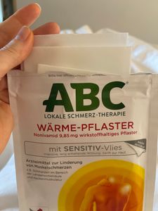ABC Wärme-Pflaster sensitiv zur Linderung von Muskelschmerzen, 4 St. Pflaster Kunden-Foto 2