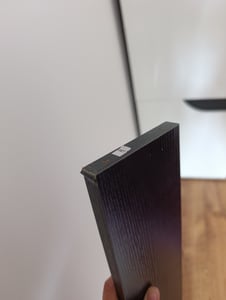 Szafka z lustrem 60x16x75cm biała/dąb LED chrom Omeble Zdjęcie produktu od klienta nr 2