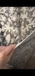Tapiso Teppich VALLEY Modern Kurzflor Grau Creme Wohnzimmer 200 x 300 cm Kunden-Foto 3