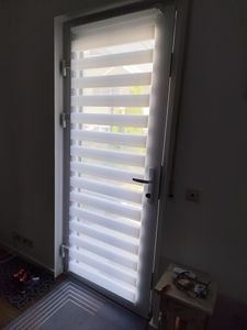 Doppelrollo 85x150cm Weiß Duo Rollo Klemmfix ohne Bohren Jalousie Rollos für Fenster und Tür Kunden-Foto 5