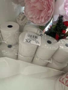 10 x Thermorollen 57mm x 50m x 12mm Kassenrollen Bonrollen BPA frei Ø63mm Kunden-Foto 1