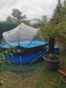 EXIT Pool Überdachung ø305cm, Pool Dome, Universal, Pool-Zubehör, Wetterfest Kunden-Foto 2