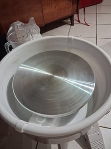 VEVOR hrnčiarsky kruh stroj na tvarovanie keramiky s pedálom a nastaviteľnými zdvíhacími nožičkami a odnímateľnou miskou (35 cm) rýchlosť 60-300 otáčok za minútu, kompletná sada príslušenstva pre remeselníkov DIY modrá Fotografia od zákazníka č. 1