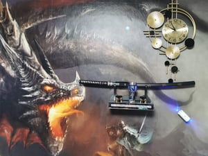 Katana meč Samurajský meč černý - Katana meč Ocelový meč s pochvou a stojanem pro dekoraci jako dárek POSLEDNÍ SAMURAJSKÝ MEČ SW-319 Fotografie od zákazníka č. 2