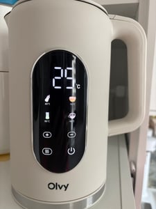 Bollitore Olvy color crema, regolazione della temperatura, 1,7 L – display LCD, 2200 W, senza BPA, funzione di mantenimento del calore, filtro anticalcare, selezione della temperatura 40–100 °C, acciaio inossidabile Foto del cliente 10