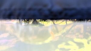 Faltpavillon, wahrscheinlich nur für den einmaligen Aufbau bestimmt 