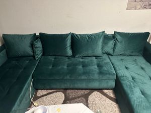 U-förmiges Ecksofa ETNA BIS mit Bettkasten und zusätzlichen Kissen in der Farbe  Aston 16 Kunden-Foto 5