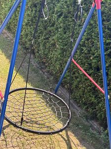 WYCTIN Nestschaukel 100 cm Schaukel Rundschaukel Tellerschaukel Netzschaukel 200KG Kunden-Foto 1