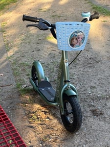 BIKESTAR Tretroller Kinderroller ab 4 - 5 Jahre | 10 Zoll Classic Edition | Grün Kunden-Foto 1