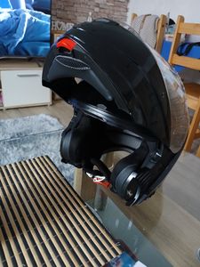 CMX Klapphelm Integralhelm Spacer schwarz glänzend XL Kunden-Foto 2