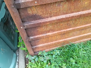 DELUKE® Hochbeet aus Cortenstahl ISAK | unten offen | Pflanzenbeet Gartenbeet Metall Blumenbeet Beet hoch Frühbeet für Garten Gemüsebeet, 100x40x45cm Kunden-Foto 8