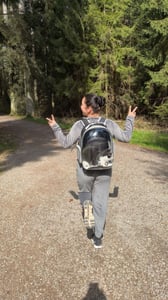 Tragerucksack für Katzen und Hunde, Haustier Rucksack bis 7 kg, Katzenrucksack, Hunderucksack, Reflektorstreifen, Tragetasche, Schwarz, Retoo Kunden-Foto 2
