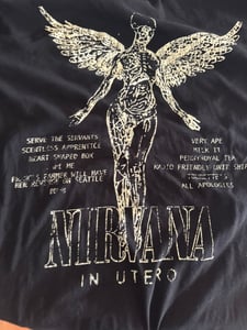 Nirvana T-Shirt Herren Utero schwarz Band-Merch, Bands 100% Baumwolle XL Kunden-Foto 1