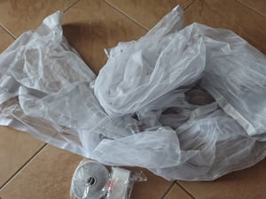 Puerta mosquitera magnética de 110x240 cm, con cierre automático Foto del cliente 1