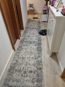 Tapiso Teppichläufer VALLEY Modern Grau Schlafzimmer 80 x 300 cm Kunden-Foto 1