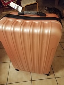 FCH 5er Koffer Set Hartschalenkoffer Koffer Trolley Reisekoffer Kofferset xl mit Bordgepäck als Handgepäck Suitcase 5 teilig Rollkoffer，Kosmetikkoffer Kunden-Foto 6