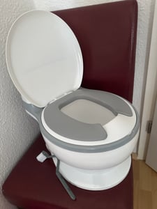 Jopassy Pot pour enfants Toilettes pour enfants avec réservoir amovible, pot pour bébé, entraîneur de toilette pour bébés et jeunes enfants avec couvercle et son Photo du client 2