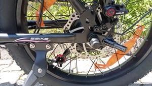 Runetic Ebike, Foldable e-bikes, 250W Motor, 36V 13Ah herausnehmbarer Akku, bis zu 100 km Reichweite, 25 km/h, 20" x 3,0" Breitreifen Kunden-Foto 2