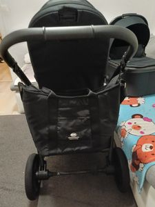 4Baby | Kinderwagen - Kombikinderwagen 2in1 - Blau - Aluminiumrahmen - gefederte Räder - wendbarer Sitz, Einhand-Faltmechanismus, UPF 50+, Cosmo Kunden-Foto 5