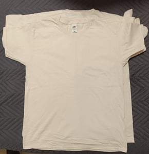 10er Pack Fruit of the Loom Valueweight T-Shirt Farbe: weiß Größe: S Kunden-Foto 1
