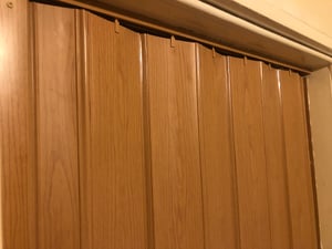 Falttür 81 x 201 cm Schiebetür Nischentür Kunststoff eiche hell Farben Neu Kunden-Foto 2